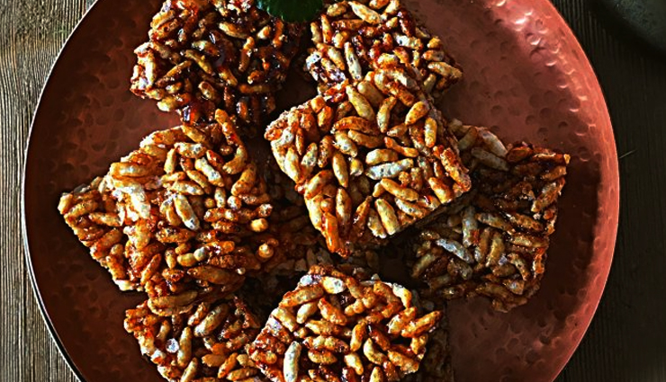 murmura chikki,murmura chikki recipe,chikki recipe,recipe