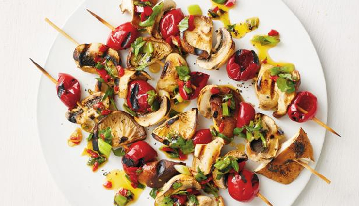 mushroom kebabs,mushroom recipe,starter recipe,snacks recipe,recipe
