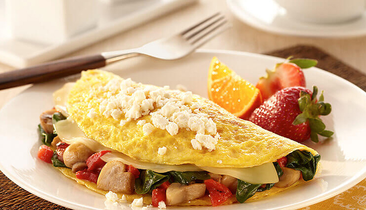 Recipe- Nothing Better Than Spinach and Mushroom Omelette