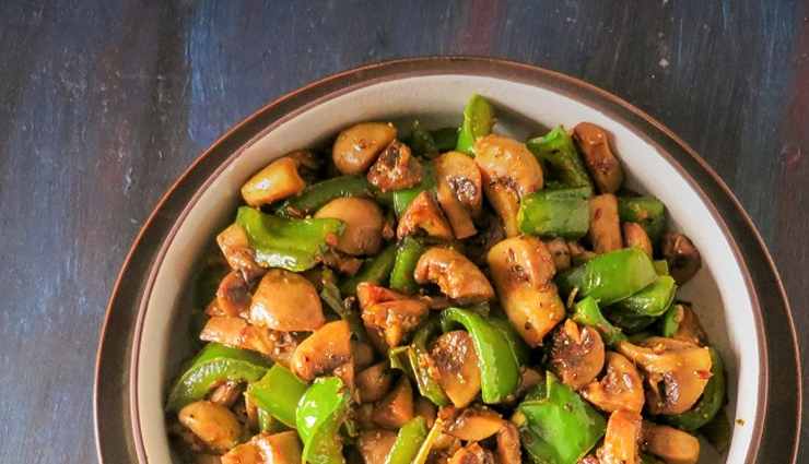 Recipe- South Indian Style Mushroom Pepper Fry