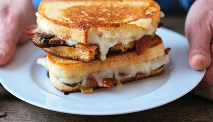 grilled mushroom sandwich recipe,sandwich recipes,mushroom recipes,hunger struck,food