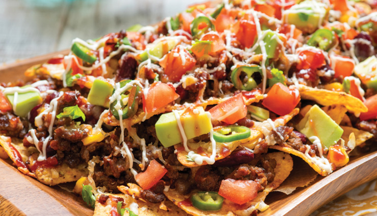 nachos platter,nachos recipe,party snacks recipe,snacks recipe