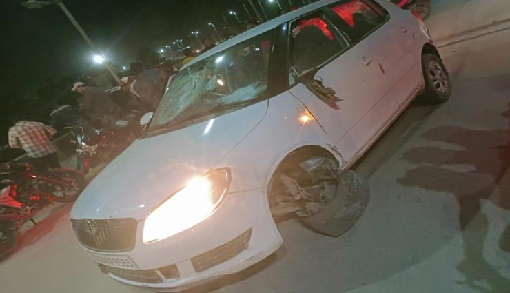 नागौर : बाइक को टक्कर मारने के बाद लोगों ने किया कार सवार का पीछा, बचने के लिए 30 फीट ऊंचे ओवरब्रिज से कूदा, हुई मौत