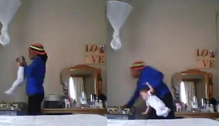 nanny throws 9 month old baby into her cot,news,shocking news,child abuse news