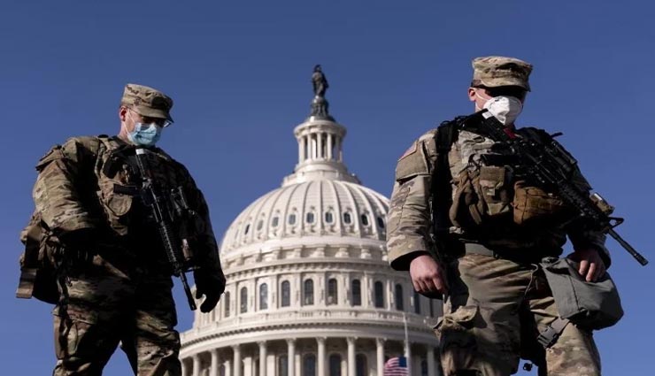 बाइडन के शपथ ग्रहण समारोह से पहले एफबीआई की कारवाई, हटाए गए नेशनल गार्ड के 12 जवान