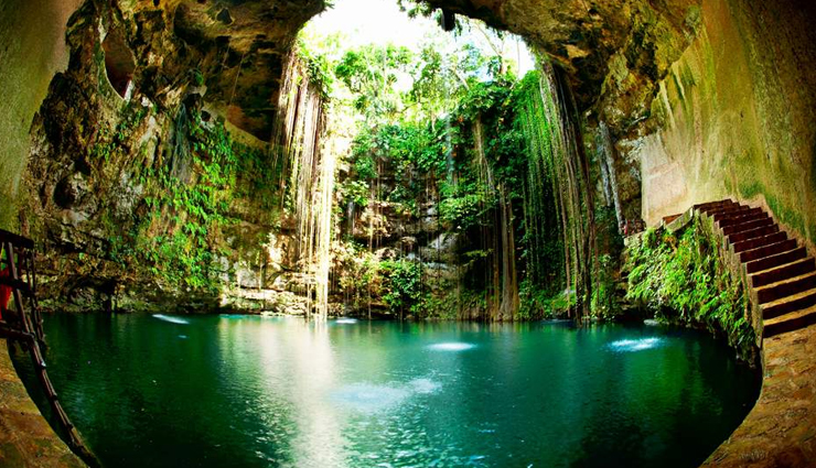 natural holes from around the world,deans blue hole,bahamas,bimmah sinkhole,oman,the great blue hole,belize,ik kil,mexico,red lake,croatia