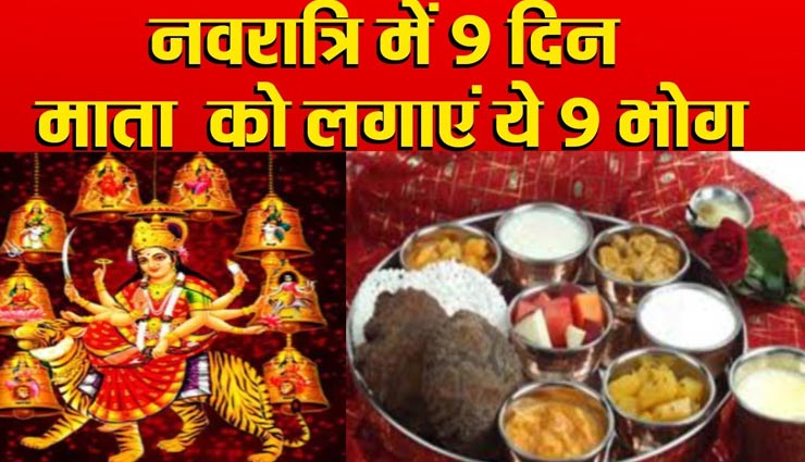 Navratri 2021 :  नवरात्रि के इन नौ दिनों में मातारानी के विभिन्न स्वरूपों को लगाए अलग-अलग भोग