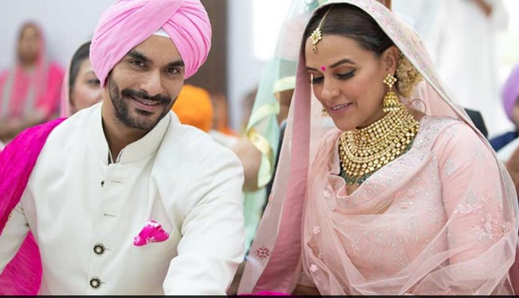 PICS- After Sonam Kapoor, Neha Dhupia Secretly Ties Knot With Angad Bedi