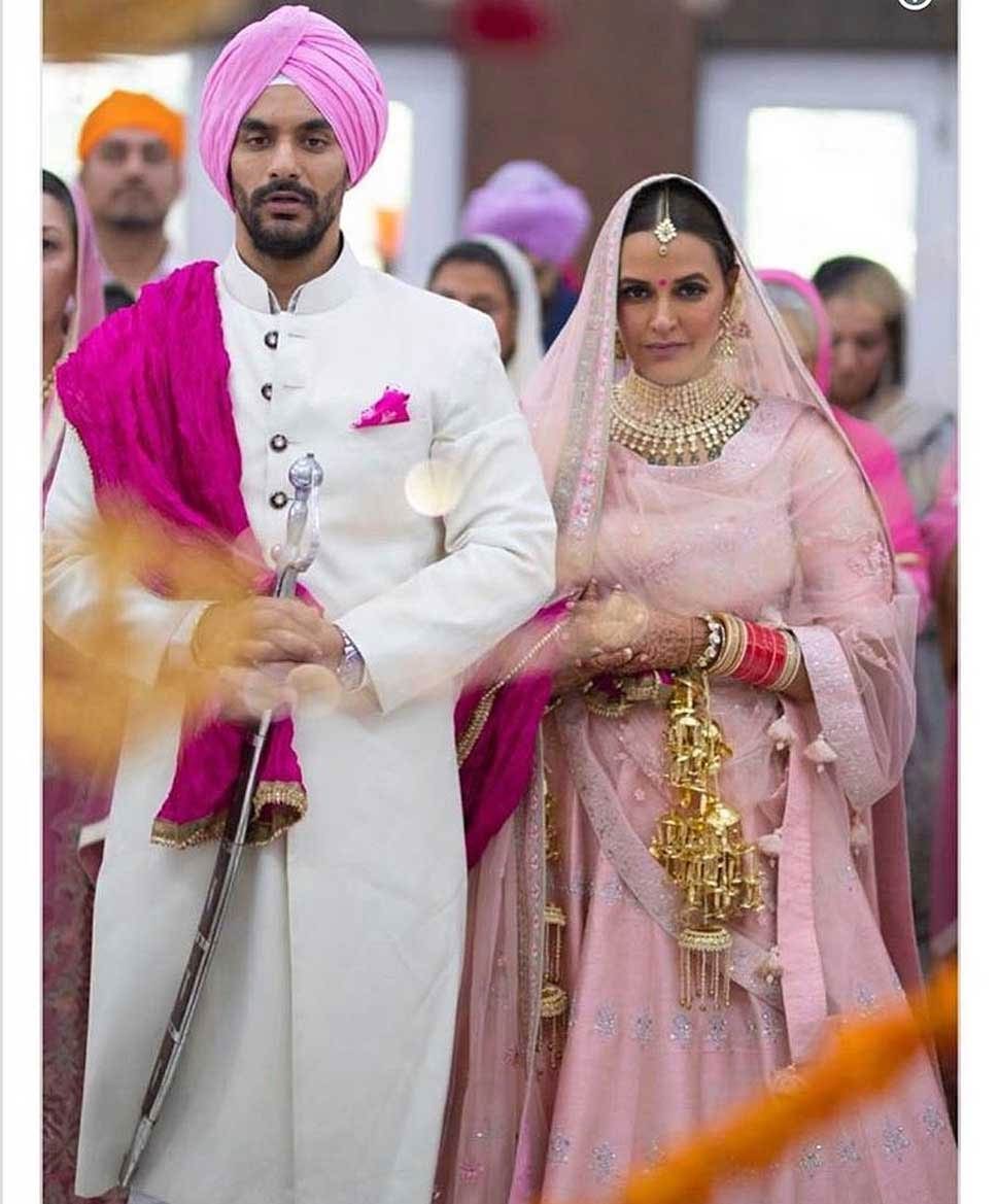 bollywood,neha dhupia,angad bedi,marriage