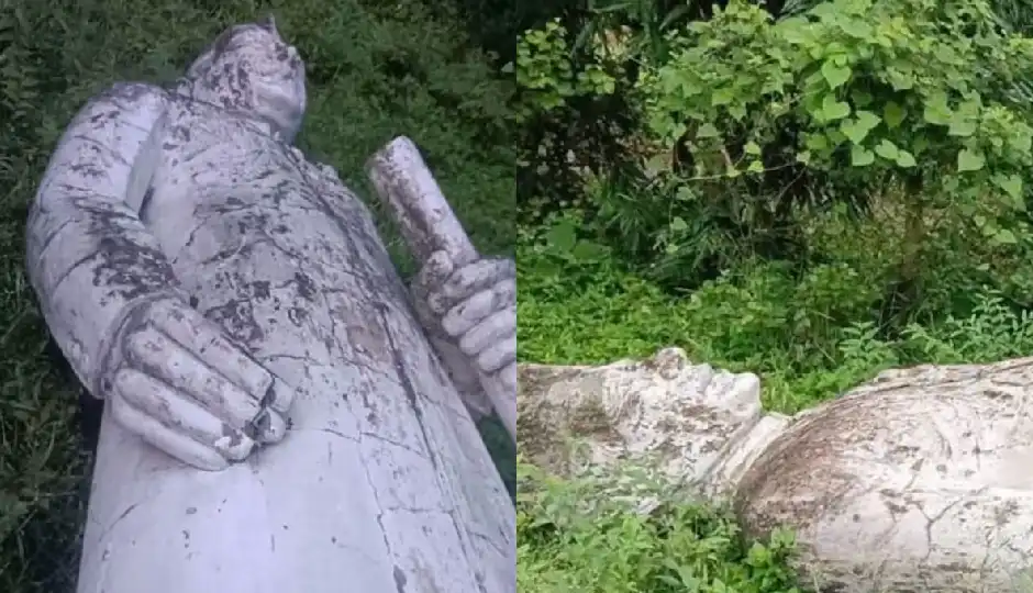 नेहरू की मूर्ति हटने से भड़की कांग्रेस, अल्टीमेटम के बाद रातों-रात फिर स्थापित हुई प्रतिमा