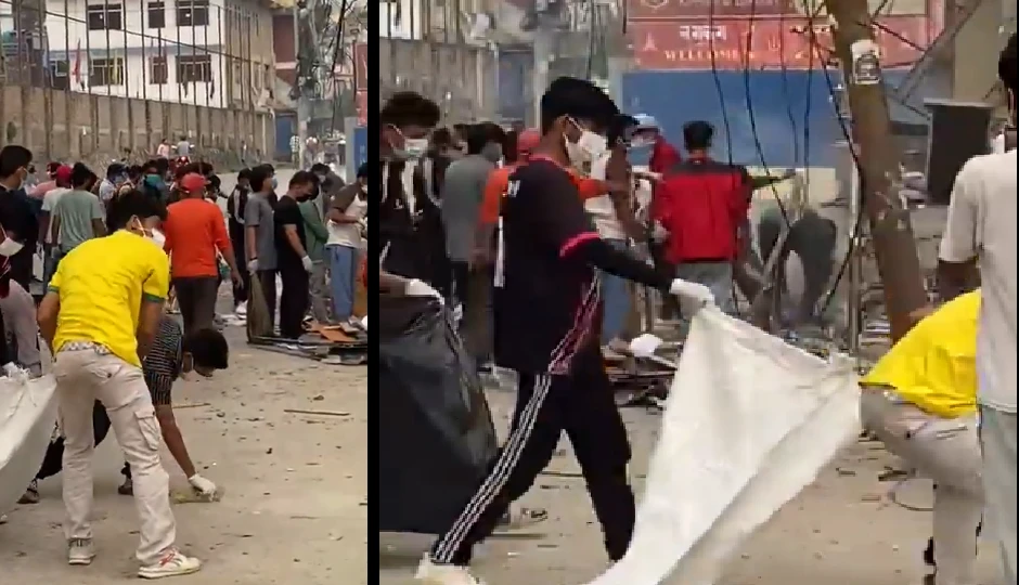 नेपाल बवाल के बाद Gen-Z आगे आए, सड़कों पर शुरू हुआ सफाई अभियान – देखें वीडियो