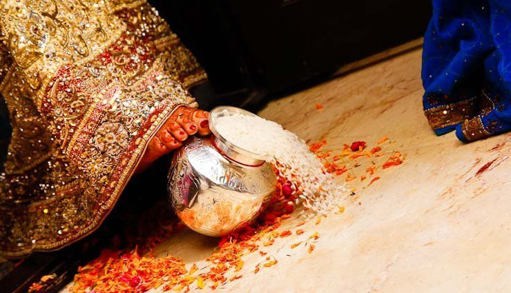 shocking new bride welcome,welcome with socks,weird wedding ritual