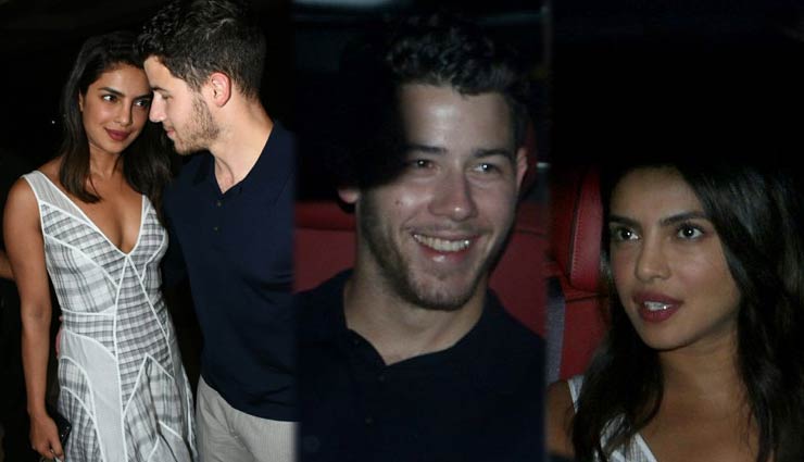 बीती रात अपने परिवारों को डिनर कराने ले गए प्रियंका और निक, दोनों के चेहरे पर नज़र आई एक-दूसरे के होने की खुशी, तस्वीरे