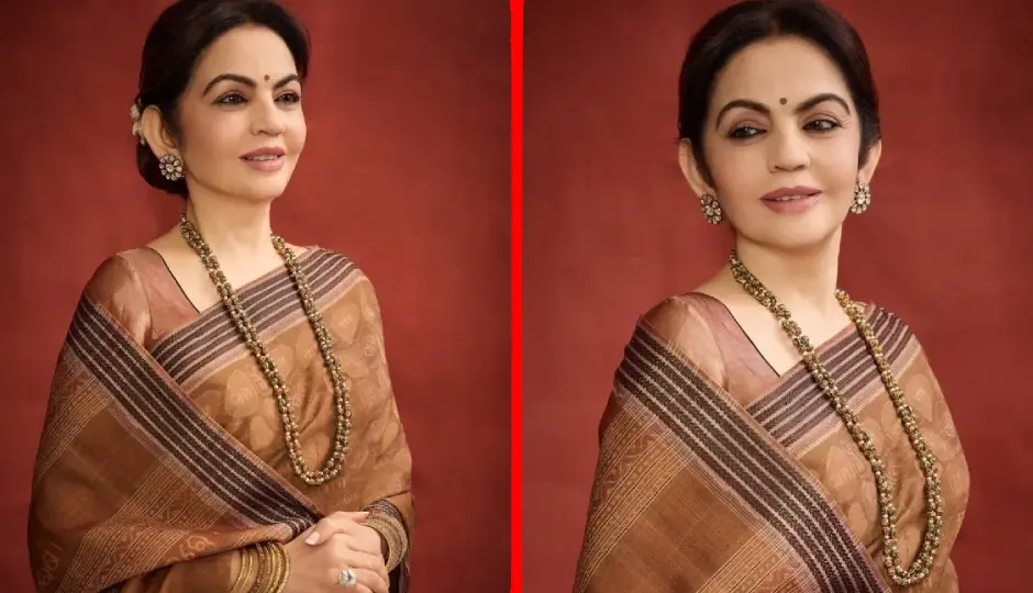 नीता अंबानी की इकत राम शिला साड़ी, जानें इसकी पवित्र शिला लेख और खासियत के बारे में