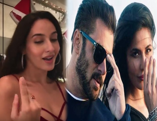 SWAG SE SWAGAT...सलमान के इस गाने में नोरा फतेही का बेली डांस, कटरीना फ़ैल #VIDEO
