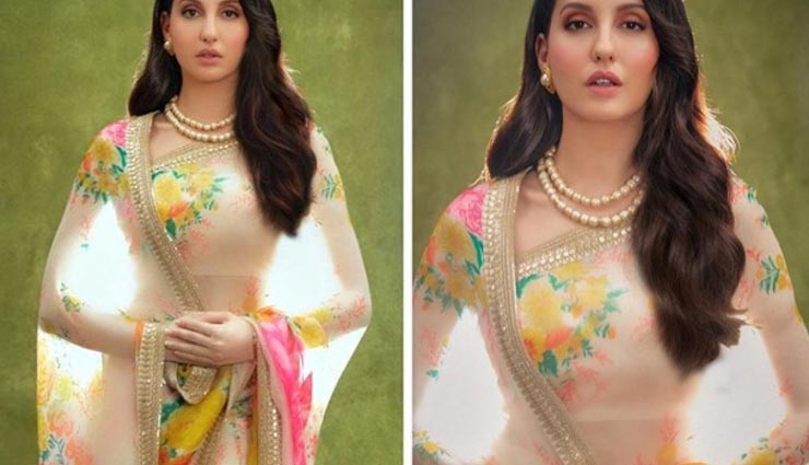 fashion tips,fashion tips in hindi,nora fatehi fashion,nora fatehi sabyasachi sari look,celebrity fashion