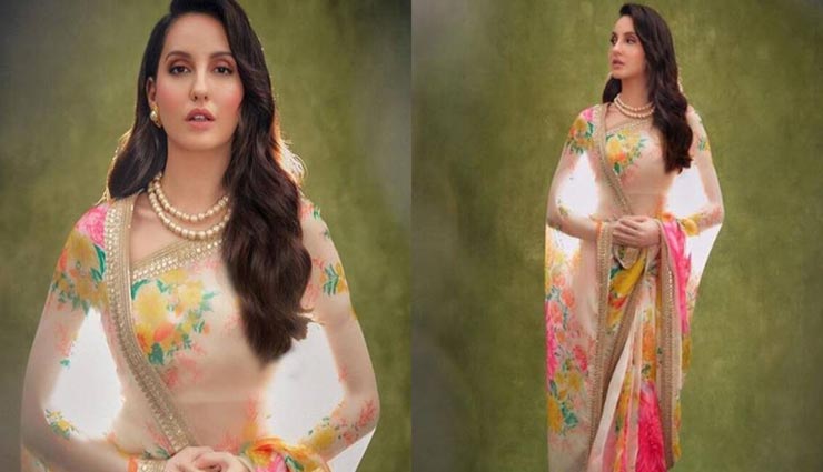 fashion tips,fashion tips in hindi,nora fatehi fashion,nora fatehi sabyasachi sari look,celebrity fashion