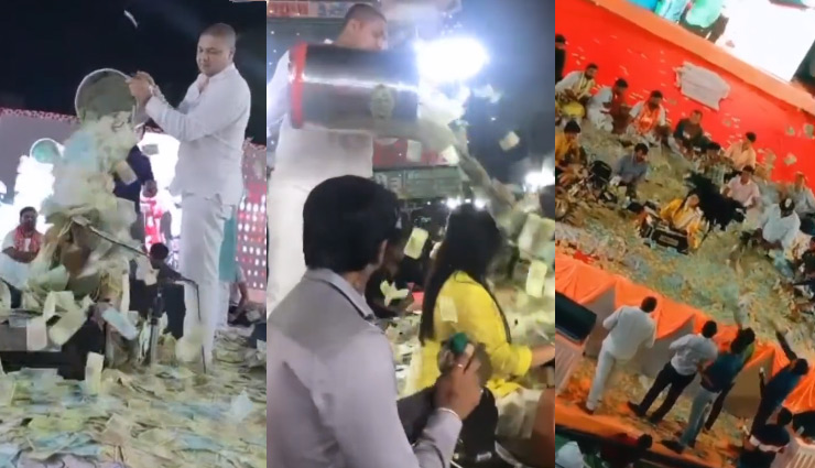 अहमदाबाद: फेमस फोक सिंगर उर्वशी रादादिया पर बरसे नोट, सोशल मीडिया पर वायरल हुआ वीडियो