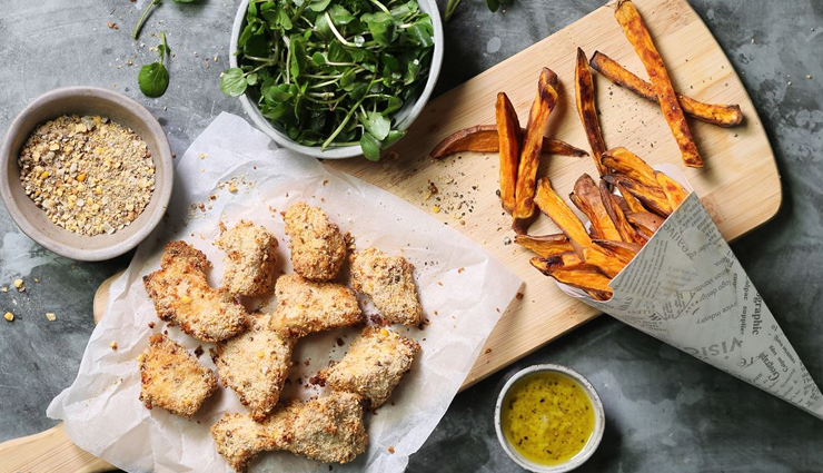 Recipe- Mouthwatering Chicken Nuggets With Sweet Potato