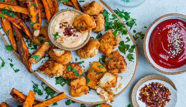 recipe- mouthwatering chicken nuggets with sweet potato