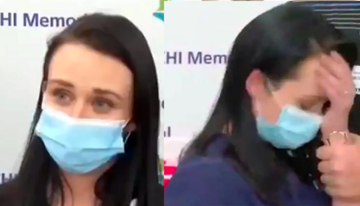 Corona Vaccine लेने के कुछ मिनटों बाद ही बेहोश हो गई नर्स, वीडियो हुआ वायरल