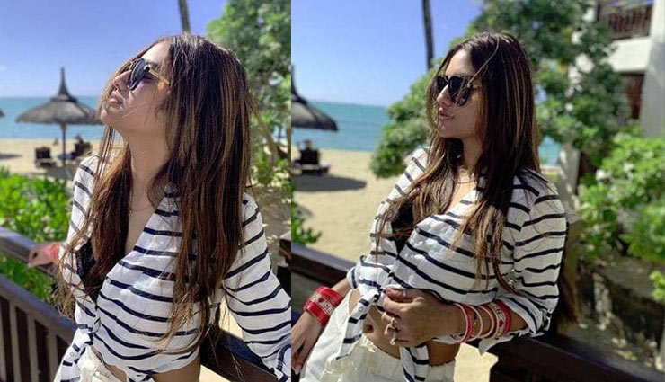 TMC सांसद नुसरत जहां पहुंची हनीमून पर, वेस्टर्न ड्रेस के साथ हाथों में चूड़ा, सामने आई तस्वीर