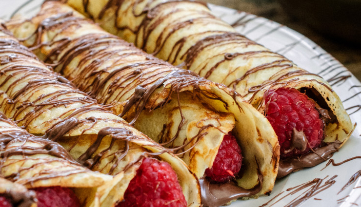Recipe- Homemade Raspberry Nutella Crepes
