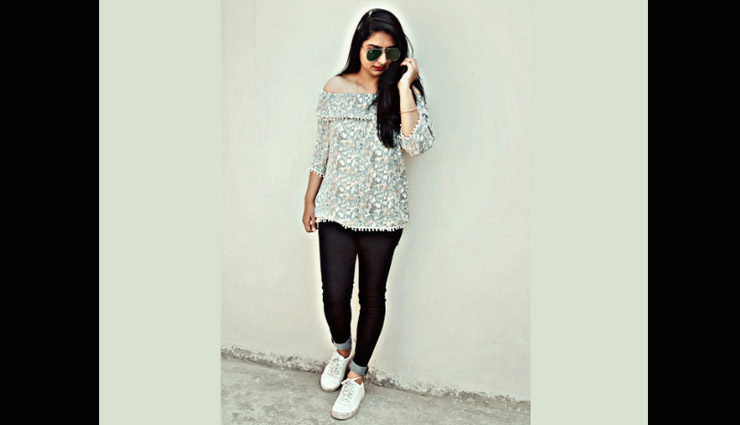 Fashion Tips To Carry Mix Color Print Off-Shoulder Top