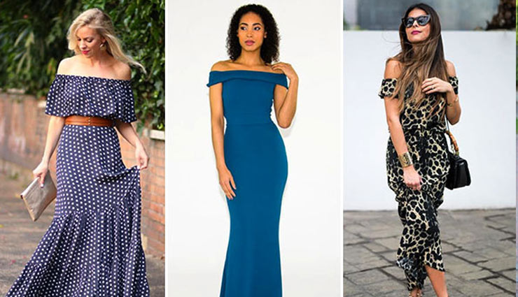 fashion of off shoulder dresses,off shoulder dresses,fashion tips,fashion trends,off shoulder fashion