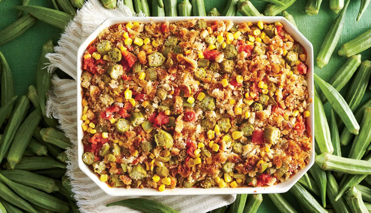 okra and rice casserole,hunger struck,food