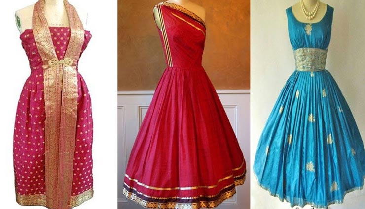 पुरानी साड़ी से हो सकता है कमाल, इस तरह बनाए बनाए न्यू स्टाइलिश ड्रेस और दुप्पटा