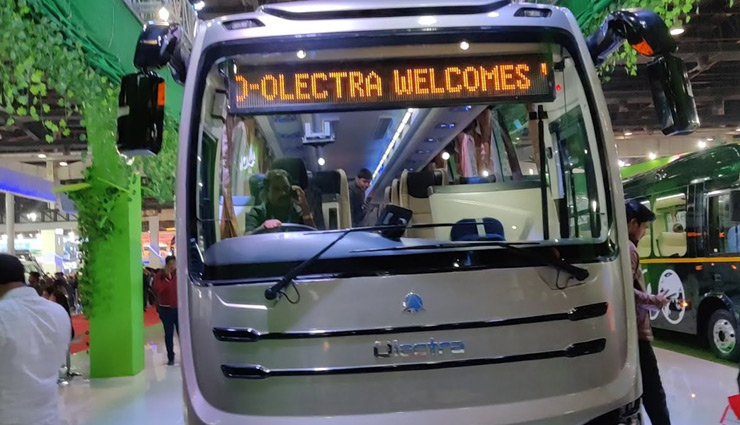 electric bus,electric bus running in india,olectra c9,olectra ebuzz k6 luxe