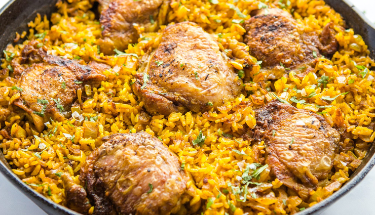 one pan chicken and rice,one pan chicken and rice recipe,hunger truck,food