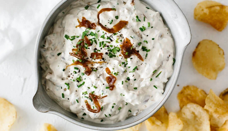 Recipe- Creamy and Full of Herbs French Onion Dip
