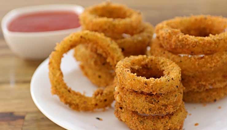पकौड़ों की जगह लें क्रिस्पी 'ऑनियन रिंग्स' का स्वाद #Recipe onion rings recipe,recipe,recipe in hindi,special recipe