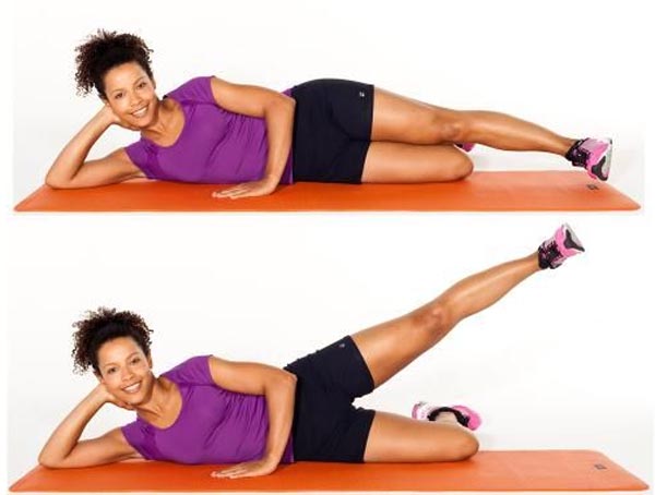 tight and toned thigh,lunges,wide squat,outer thigh lifts,inner thigh lifts,calf raises