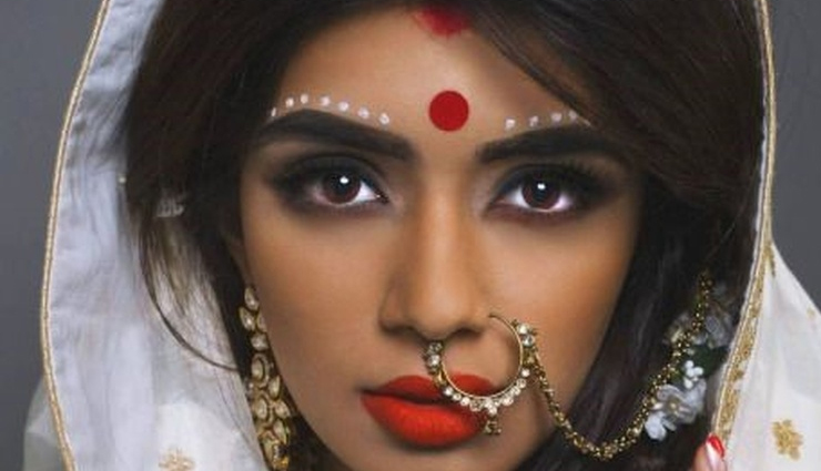 bindi design according to face,bindi style for oval face,bindi for big forehead,vertical bindi design,v shape face bindi design,bindi design on face,bindi for round face,beauty tips in hindi