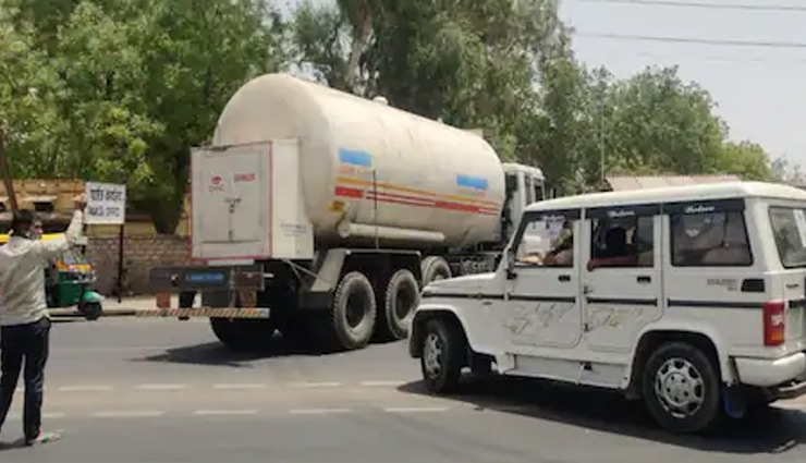 अच्छी खबर: महज 9 घंटे में ऑक्सीजन लेकर हरियाणा से जोधपुर पहुंचा टैंकर, बचाई मरीजों की जान