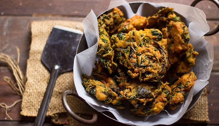 west bengal village style helencha pakoda,food,easy recipe