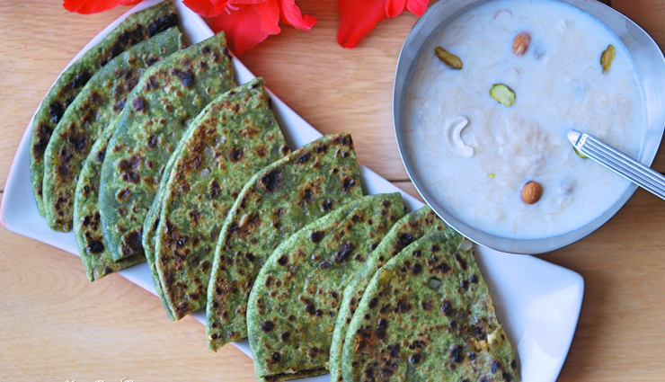 Recipe- High in Protein Palak Paneer Paratha