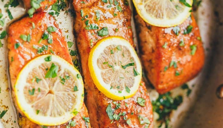 pan seared salmon with lemon butter,hunger struck,food