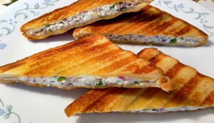 कम समय में तैयार होता है यह हेल्दी नाश्ता ' पनीर एंड सोआ सैंडविच - Paneer and Suva Sandwich' #Recipe