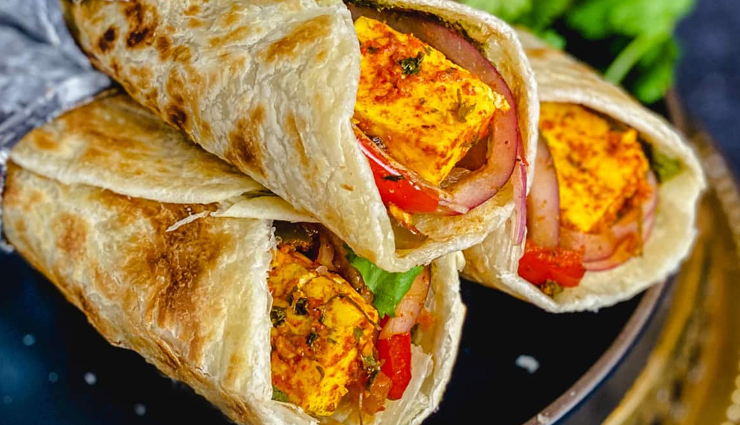 Recipe- Chinese Style Paneer Kathi Rolls