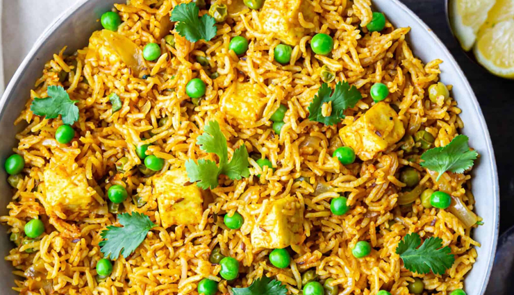 matar paneer pulao,paneer pulao,pulao recipes,easy to cook recipes,matar paneer pulao recipe,hunger struck food