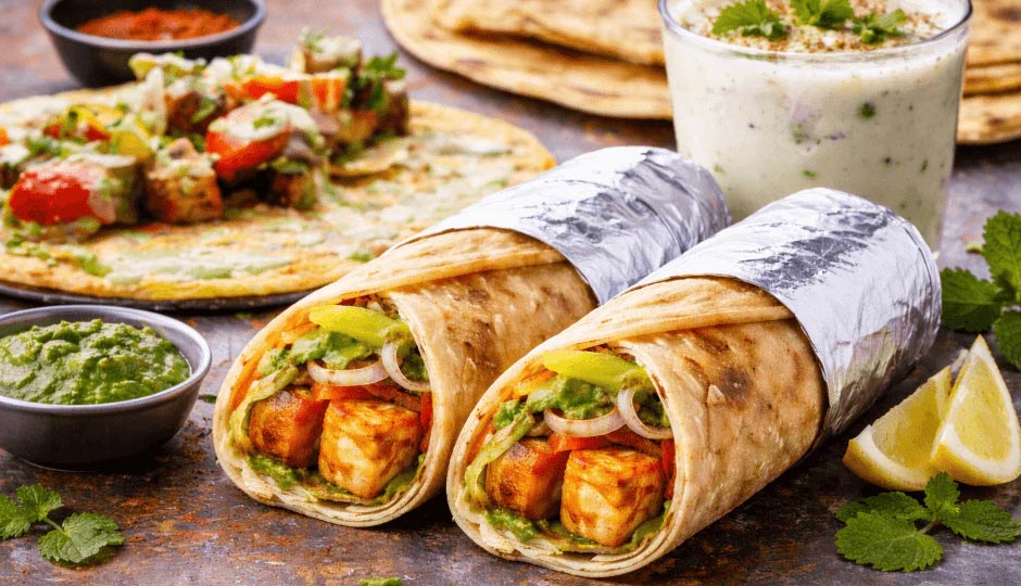 Mouthwatering Paneer Roll Recipe