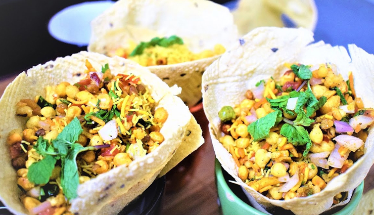 chatpate papd cones,papad cones recipe,snacks recipe,kids recipe