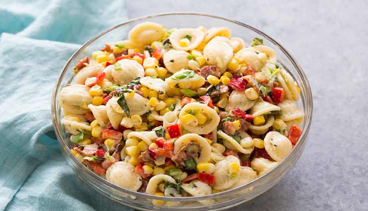 pasta tomato corn salad recipe,recipe,recipe in hindi,special recipe,lockdown,coronavirus