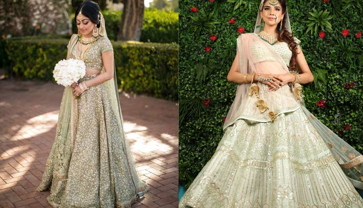 रेड के अलावा भी ट्राई कर सकती है इन कलर के ब्राइडल लहंगे, मिलेगा डिफरेंट लुक wedding lehengas,lehenga colours,new bridal lehenga,fashion tips,fashion trends,latest bridal trends