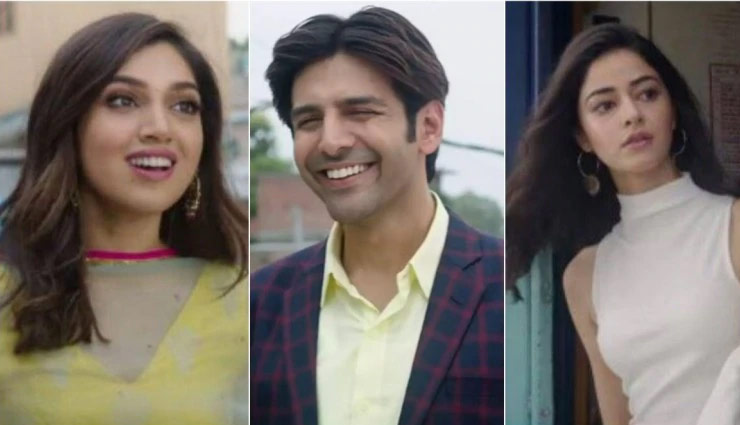 bollywood news in hindi,pati patni aur woh,pati patni aur woh trailer,pati patni aur woh trailer release,ananya panday,kartik aaryan,bhumi pednekar,kartik aaryan as chintu tyagi,pati patni aur woh cast,pati patni aur woh 2019
