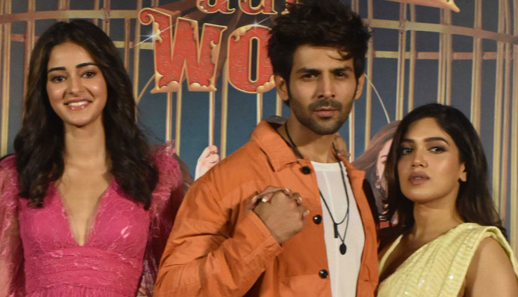 kartik aryan,pati patni aur woh,ananya pandey,bhumi pednekar,bollywood viral video,bollywood news in hindi,viral video,entertaiment